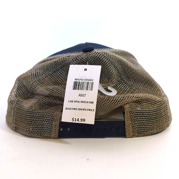 Cabela's Duck Hunting Trucker Hat Blue Tan Mesh Adjustable NWT - Picture 3 of 5